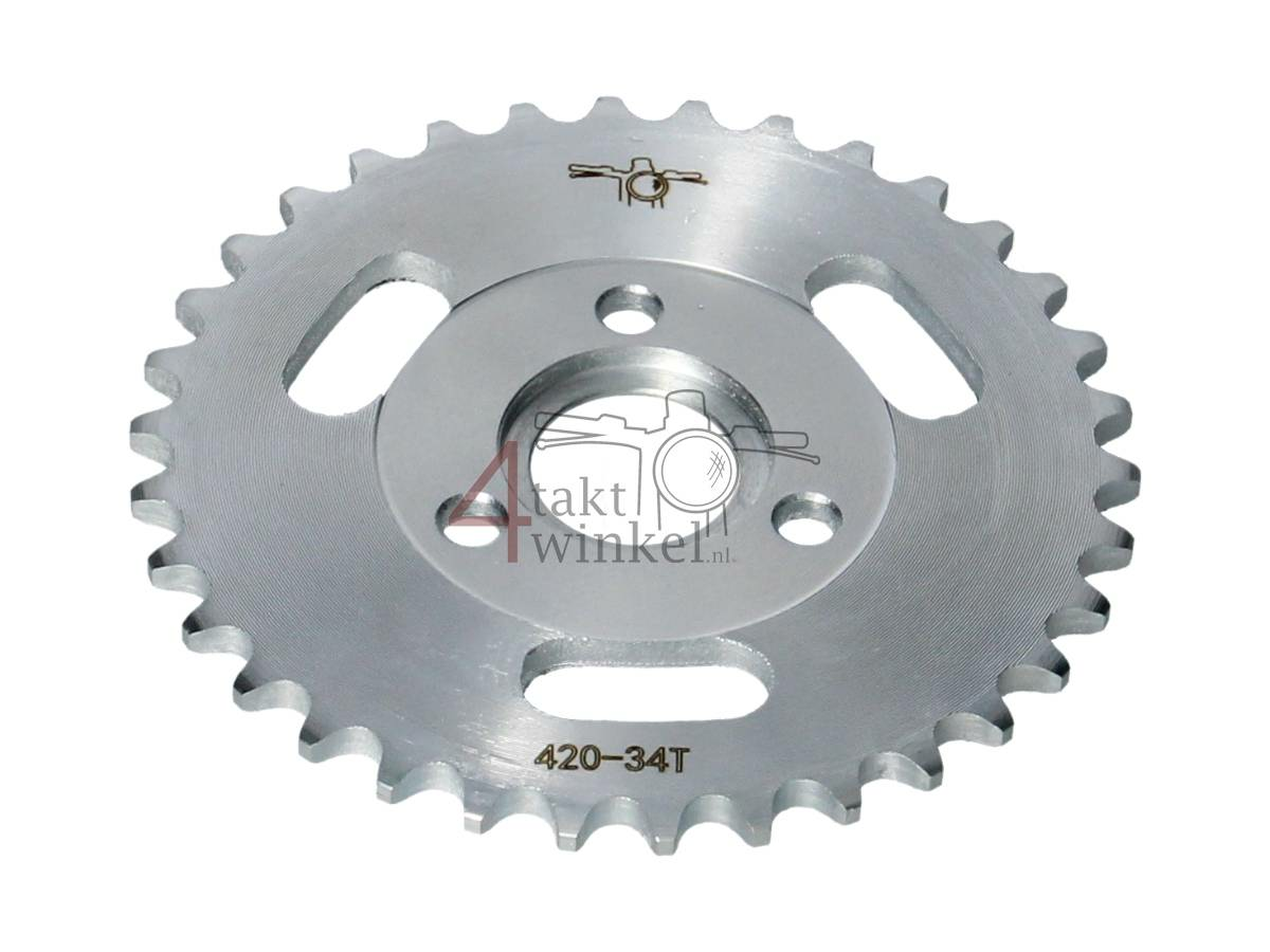 Rear sprocket Monkey 34 teeth (420) for Honda and replica