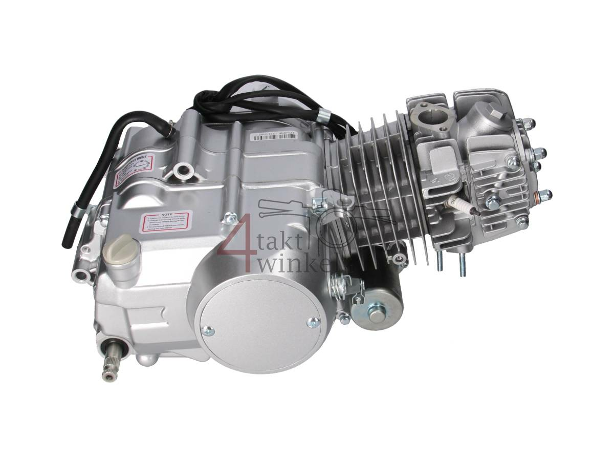 Engine, 125cc, manual clutch, 4-speed, starter motor