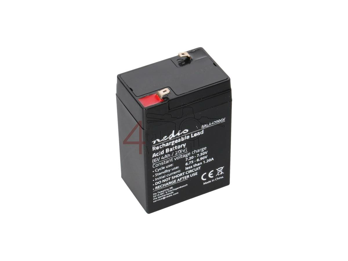Battery 6 volt 4 ampere, universal, fits Dax, SS50
