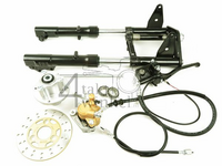 Front fork complete, Monkey, 30mm, black, standard