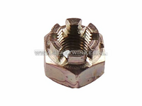 Nut m10 x 1.25 crown, front wheel C50, original Honda