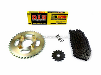 Sprockets and chain set, CB50j standard +2