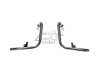 Handlebar, set, chrome, fits CT70 Dax