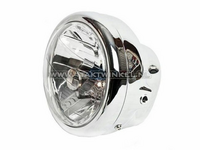 Headlight complete, ZB, PBR, CB50, chrome / diamond