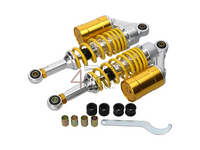 Shock absorber pair 285mm gas damped, with pot, Yellow
