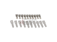 Connector Japanese spade 4.8mm, female + sleeve, per 10 pieces