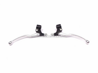 Lever set universal aluminum / black long