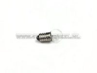 Bulb E10 screw socket, single, 6 volts, 3 watts