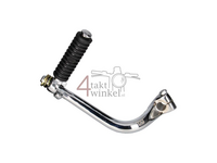 Kickstarter 14mm shaft, curved, fits C50, SS50, Dax, Chrome