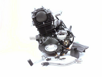 Engine, 50cc, manual clutch, Lifan, (Mash) 4-speed, upright cylinder, with electric starter, black