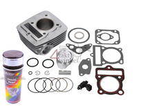 Cylinder kit, with piston, gasket &amp; injector, 85cc, Mash Euro5, including a black spray can