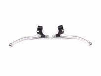 Lever set universal aluminum / black long