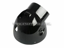 Headlight housing Dax large, aluminum, black