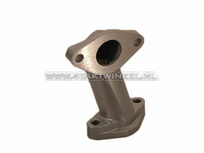 Manifold 20mm, 'gooseneck' type, wide flange