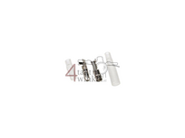 Connector set, Japanese bullet, 4mm, male &amp; female + sleeves