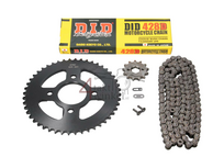 Sprockets and chain set, Mash Fifty, 13 - 48 (50cc, 70cc), 20mm shaft
