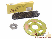 Sprockets and chain set, Dax Honda ST70, CF50 Chaly, standard, A-quality