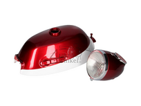 Tank, with headlight, fits Monkey, Z50a k2, red