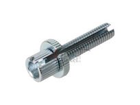 Cable adjuster, m8 thread with slot, 45mm