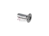 Bolt crosshead countersunk, m6 x 16 pan head, original Honda, chrome