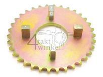 Rear sprocket 33, fits SS50, CB50, CY50, Dax, Gold