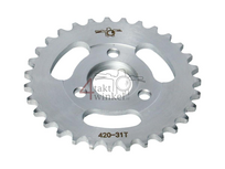 Rear sprocket Monkey 31 teeth (420) for Honda and replica