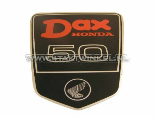 Sticker Dax emblem under seat large, DAX 50, original Honda