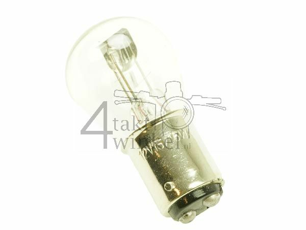 Bulb headlight BAX15D, dual, 12 volts, 15-15 watts, fits SS50, CD50