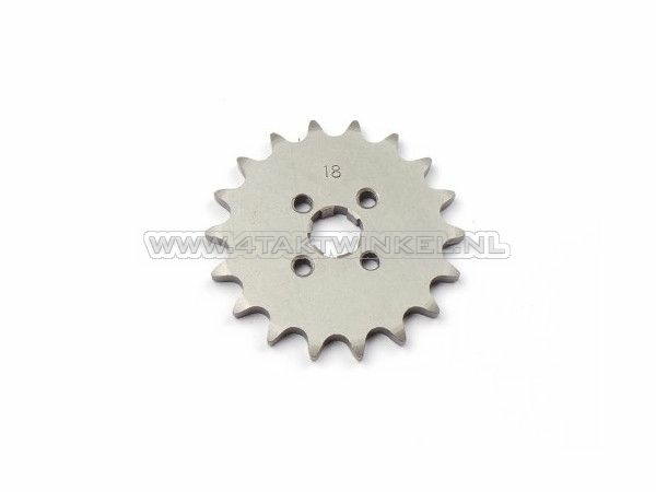 Front sprocket, 420 chain, 17mm shaft, 18, fits SS50, C50, Dax