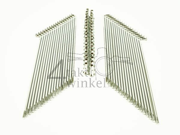 Spokes set 17 "front wheel original look, chrome, fits SS50, CD50, C50