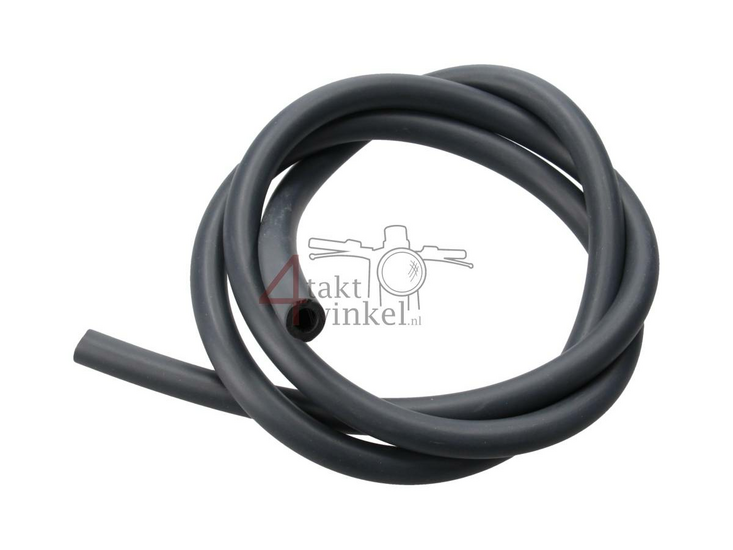 Fuel hose, 5mm - 8mm, black, A-quality, per meter