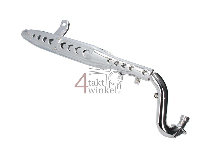 Exhaust standard, chrome, fits replica Dax