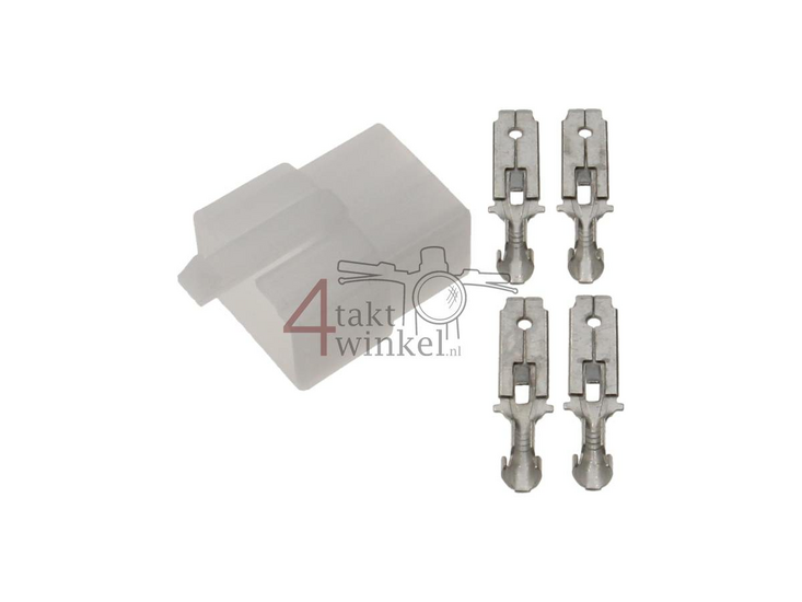 Connector Japanese, housing Connector 6.3 mm 4-pin male
