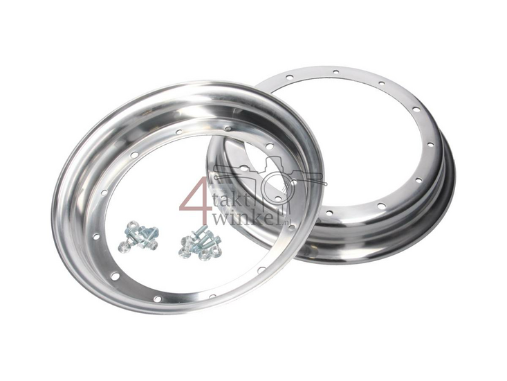 Rim Dax 10" aluminum, standard look, 2.75, polished