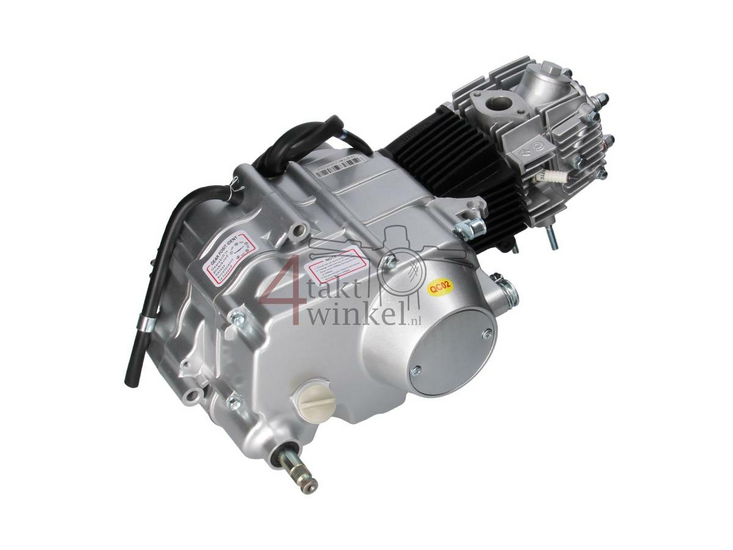 Engine, 85cc, manual clutch, Lifan, 4-speed, silver