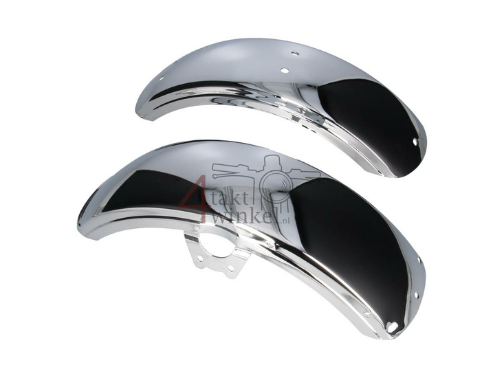 Mudguard set, Dax NT replica ab23 chrome, A-quality