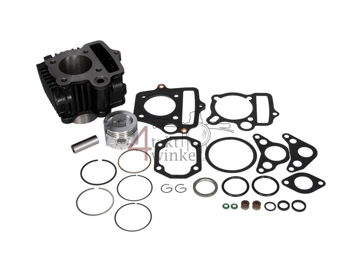 Cylinder kit, with piston &amp; gasket 70cc, 50 head, Lifan, Skyteam, Hanway, 49cc imprint, steel