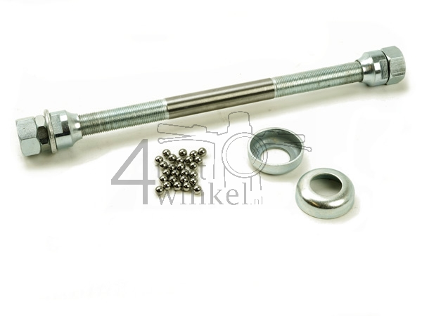 Axle Novio, Amigo, rear wheel complete with cups and bearings, A-quality