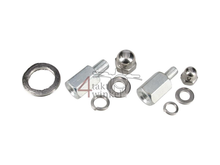 Exhaust tuning, up swept, Trumpet, Stainless Steel, Dax, 50-212 cc