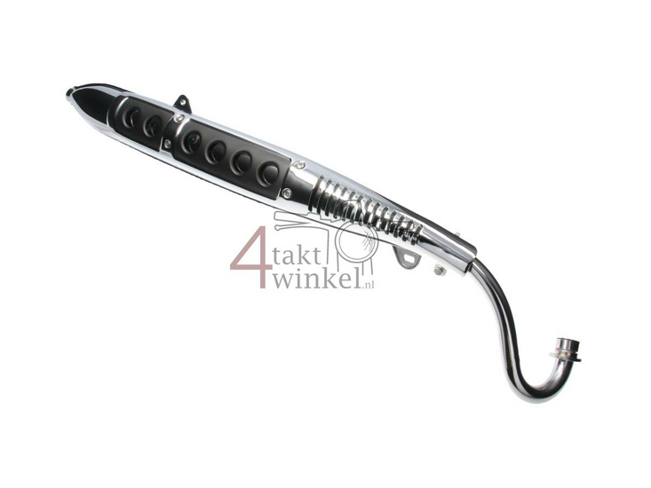 Exhaust standard, high model, fits SS50, with heat shield and accessories