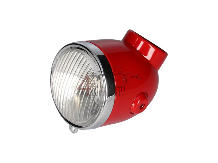 Headlight complete, Red, fits Monkey Z50a