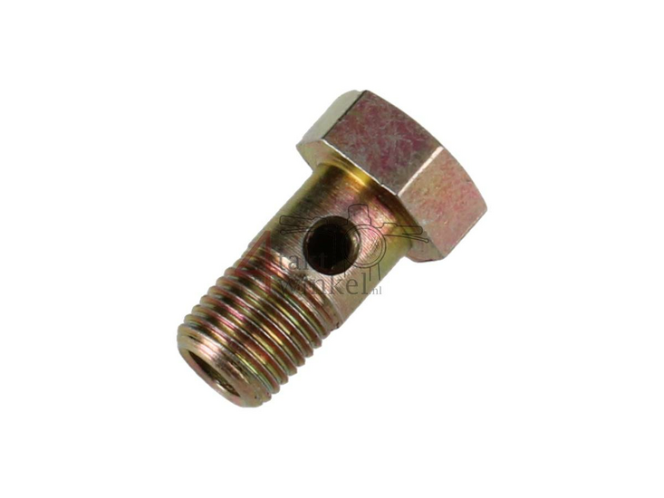 Banjo bolt, m10 x 1.00 thread, universal