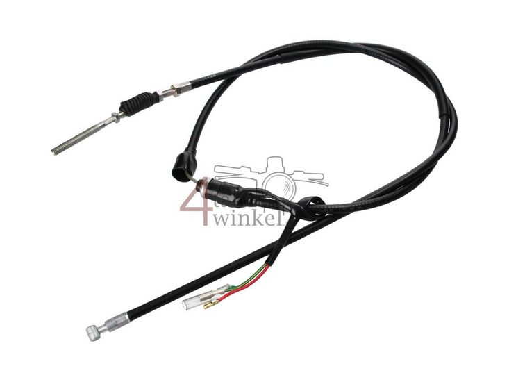 Brake cable 140cm with switch, black, fits Z50a