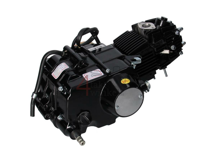 Engine, 107cc, manual clutch, 4-speed, black