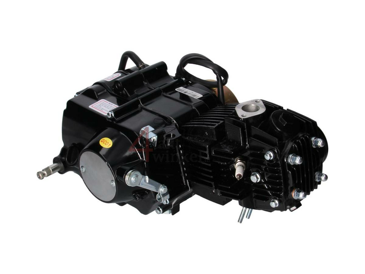 Engine, 107cc, manual clutch, 4-speed, black