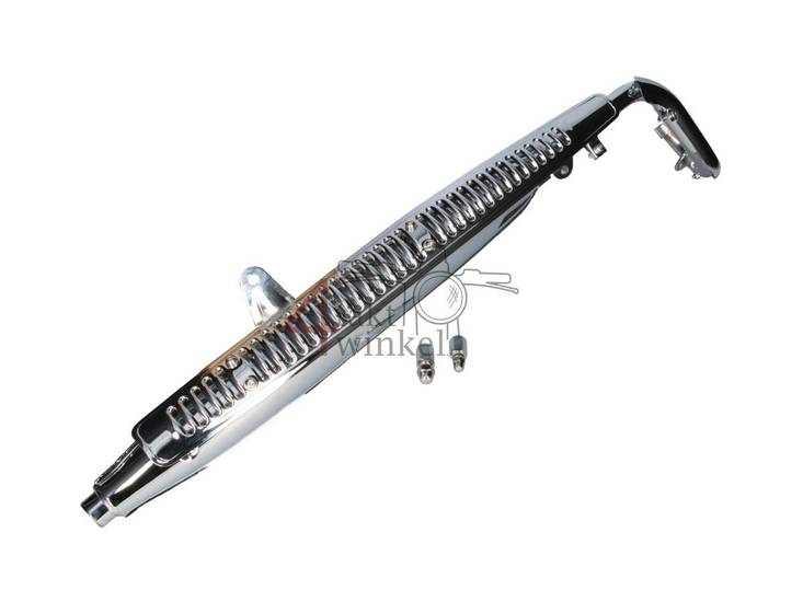 Exhaust standard, chrome, fits CT50, CT70 trial, (ST50 Dax)