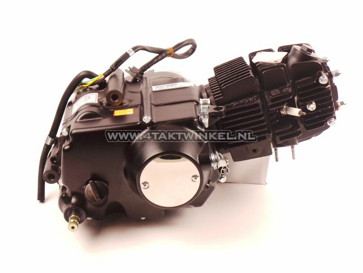 Engine, 125cc, manual clutch, 4-speed, black