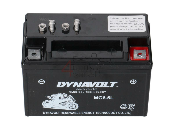 Accu, 12 volt 6,5Ah, OEM Hanway part