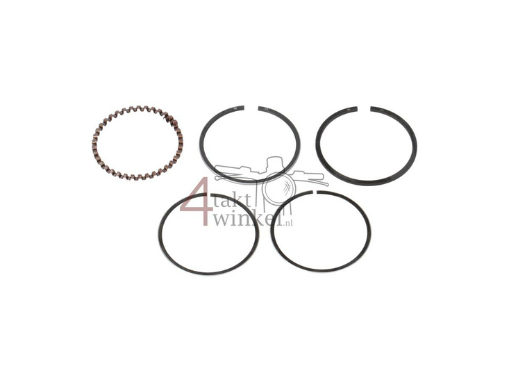 Piston rings 50cc OT 6v 39,25mm 1st oversize, A-quality