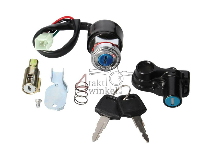 Ignition lock set + steering lock + buddy lock, fits replica Dax